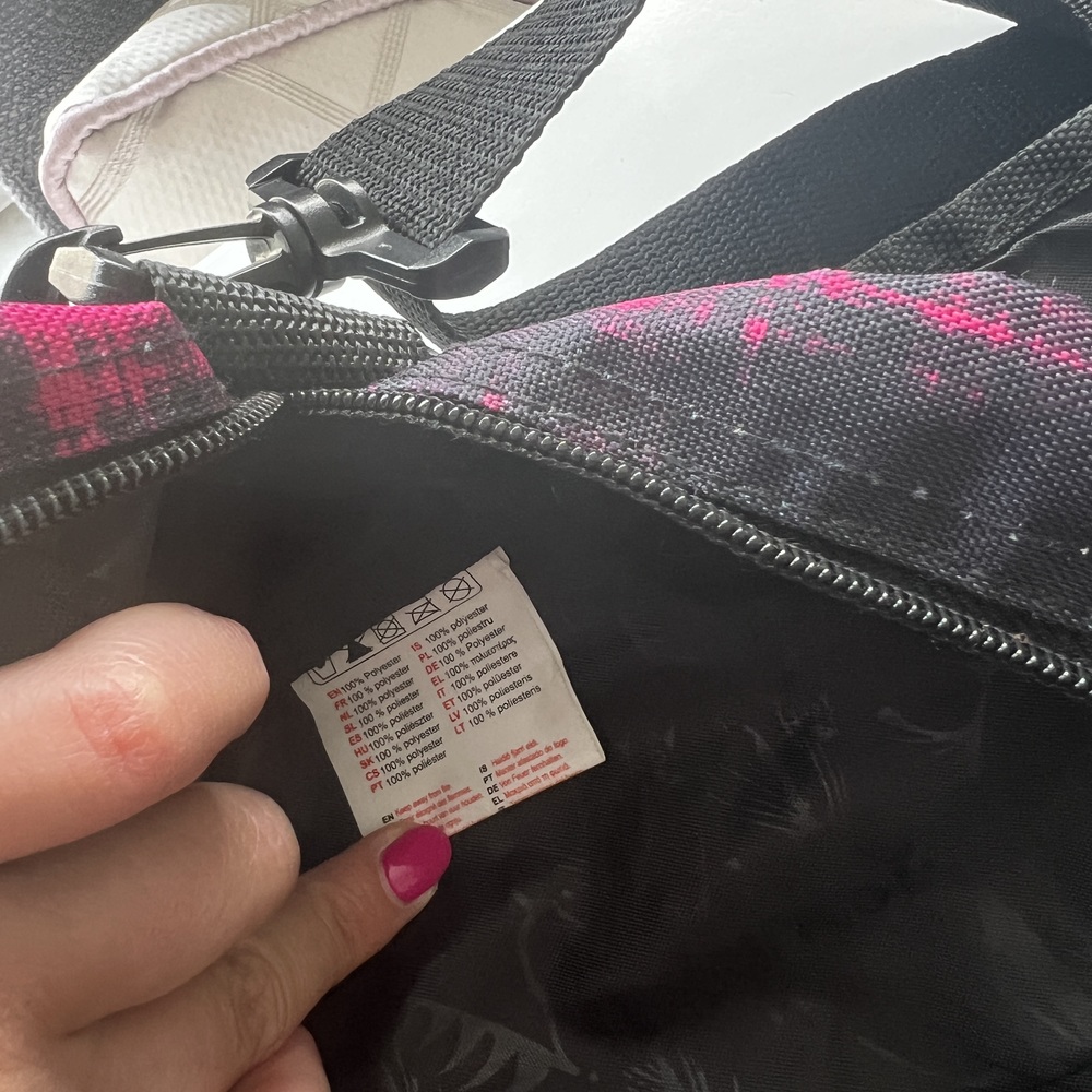 Hot Tuna pink black crossbody satchel bag - Picture 7 of 13